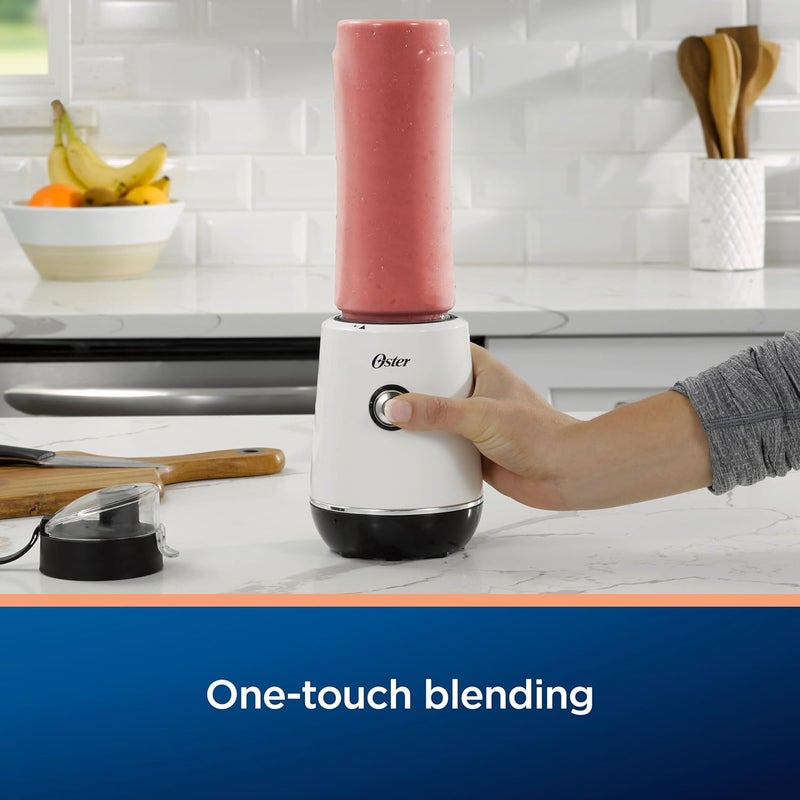 Oster خلاط شخصي MyBlend Plus سعة 20 أونصة خالي من BPA محمول 500 واط مع وظيفة لمسة واحدة وشفرة من الفولاذ المقاوم للصدأ وضمان رضا لمدة 3 سنوات - Image 1